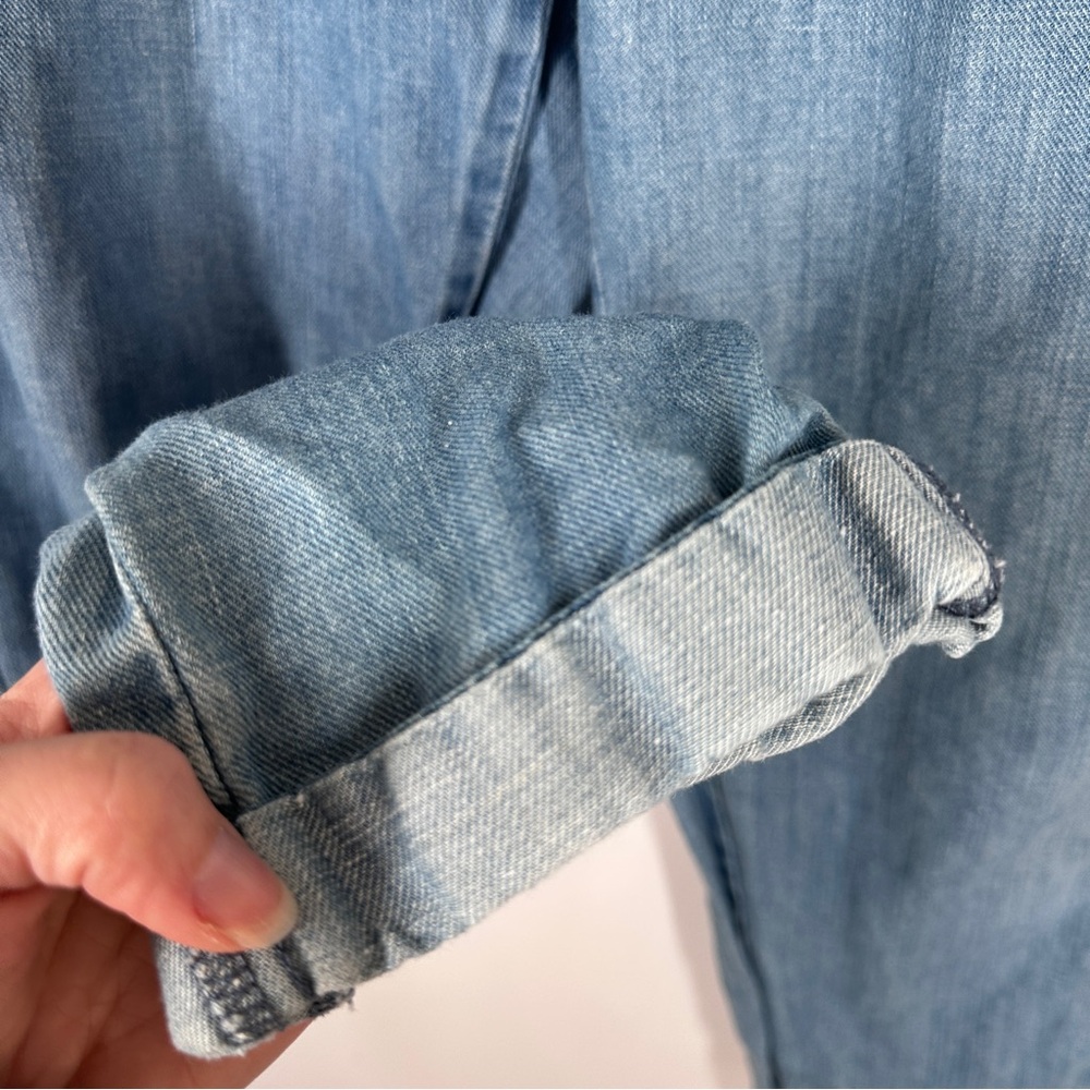 Loft Light Blue Drawstring Pull On Heans Denim Jo… - image 4